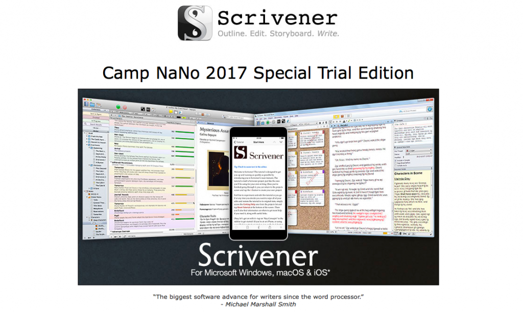 Scrivener camp nanowrimo